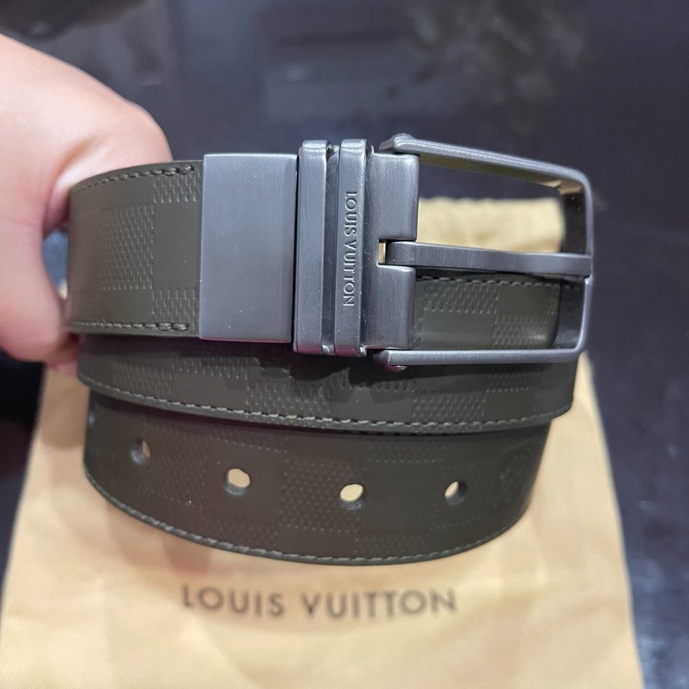 Louis Vuitton Boston reversible Belt Damier Infini Leather - 90cm